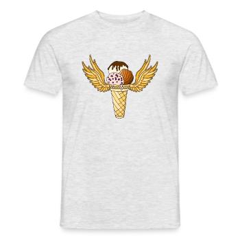 Eis - Männer T-Shirt - Grau meliert - Vorne - AI Model Male 178 dark (178cm)