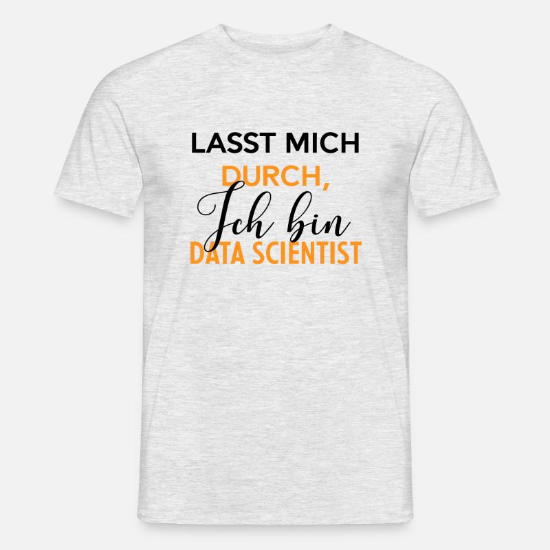 Data Scientist Datenanalyst Lustiges - Männer T-Shirt - Grau meliert