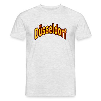 Dusseldorf - Men's T-Shirt - heather grey - Front - AI Model Male 178 dark (178cm)