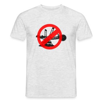 Lützi bleibt - Männer T-Shirt - Grau meliert - Vorne - AI Model Male 178 dark (178cm)