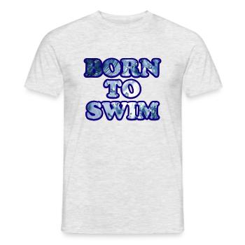 Triathlon Natation Bike Run Marathon - T-shirt homme - gris chiné - Devant - AI Model Male 178 dark (178cm)