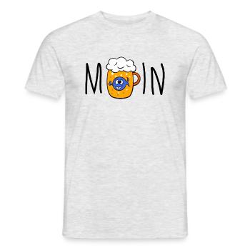 Moin Bier - Männer T-Shirt - Grau meliert - Vorne - AI Model Male 178 dark (178cm)