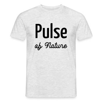 love beat adventure fun awesome geek heart sound - Männer T-Shirt - Grau meliert - Vorne - AI Model Male 178 dark (178cm)