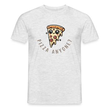 Une tranche n’est jamais suffisante ! - T-shirt homme - gris chiné - Devant - AI Model Male 178 dark (178cm)