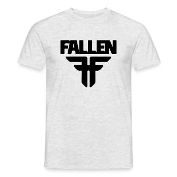 gefallen - Männer T-Shirt - Grau meliert - Vorne - AI Model Male 178 dark (178cm)