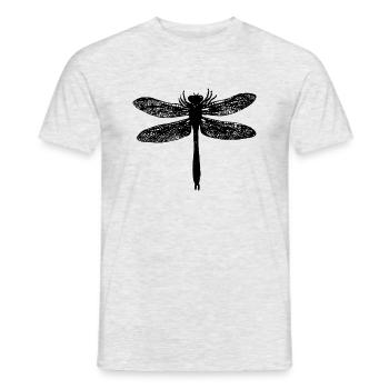 dragon-fly - Men's T-Shirt - heather grey - Front - AI Model Male 178 dark (178cm)