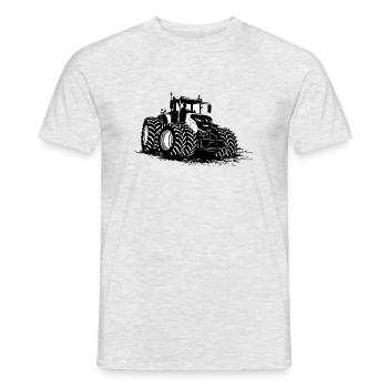 Tracteur - remorqueur - agriculteur - agriculteur - T-shirt homme - gris chiné - Devant - AI Model Male 178 dark (178cm)