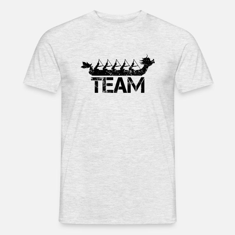 Drachenboot Team - Männer T-Shirt - Grau meliert