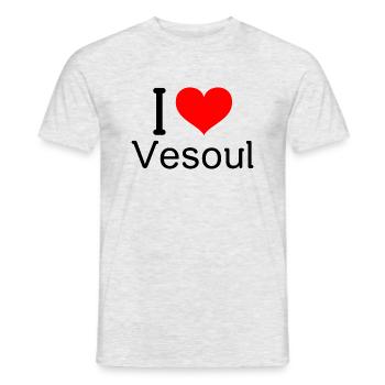 Ich liebe Vesoul - Männer T-Shirt - Grau meliert - Vorne - AI Model Male 178 dark (178cm)