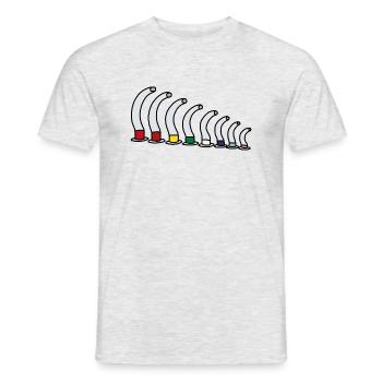 Tube - Men's T-Shirt - heather grey - Front - AI Model Male 178 dark (178cm)