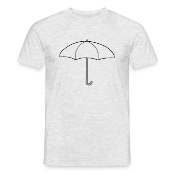 Design Red Umbrella - Men's T-Shirt - heather grey - Front - AI Model Male 178 dark (178cm)