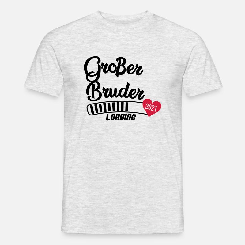 großer bruder loading 2021 - Männer T-Shirt - Grau meliert
