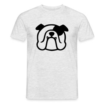 bulldogge - Männer T-Shirt - Grau meliert - Vorne - AI Model Male 178 dark (178cm)