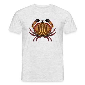 Krebs - Männer T-Shirt - Grau meliert - Vorne - AI Model Male 178 dark (178cm)