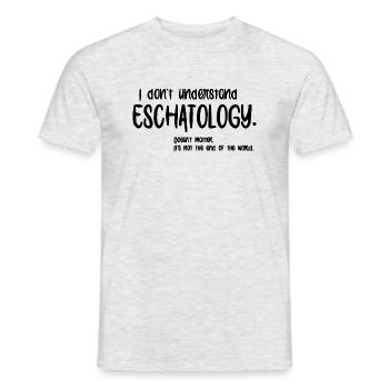 Eschatology - Men's T-Shirt - heather grey - Front - AI Model Male 178 dark (178cm)