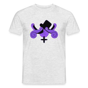 Mister Blok irréel - T-shirt homme - gris chiné - Devant - AI Model Male 178 dark (178cm)