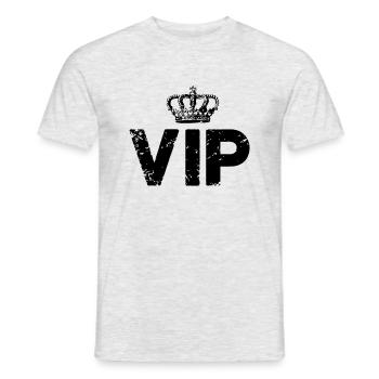 vip - Männer T-Shirt - Grau meliert - Vorne - AI Model Male 178 dark (178cm)
