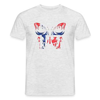 Norvège pays drapeau officiel états continent - T-shirt homme - gris chiné - Devant - AI Model Male 178 dark (178cm)