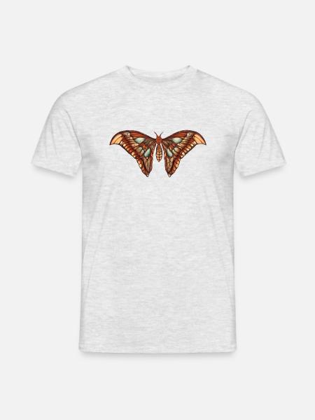 Eine Illustration eines -Schmetterlings - Männer T-Shirt - Grau meliert