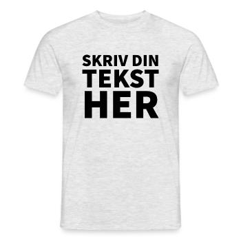 Schreiben Sie hier Ihren Text - Männer T-Shirt - Grau meliert - Vorne - AI Model Male 178 dark (178cm)