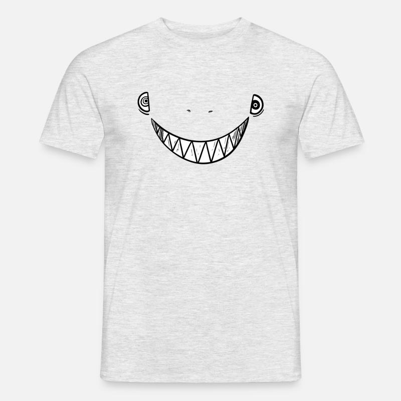 Lach doch mal! - Männer T-Shirt - Grau meliert