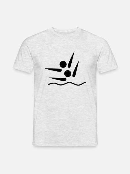 synchronized swimming - Men's T-Shirt - heather grey