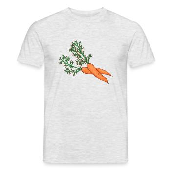 Carottes Carottes Carottes Rüebli Racines Riebli - T-shirt homme - gris chiné - Devant - AI Model Male 178 dark (178cm)