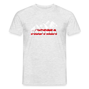 Autriche avec des montagnes - T-shirt homme - gris chiné - Devant - AI Model Male 178 dark (178cm)