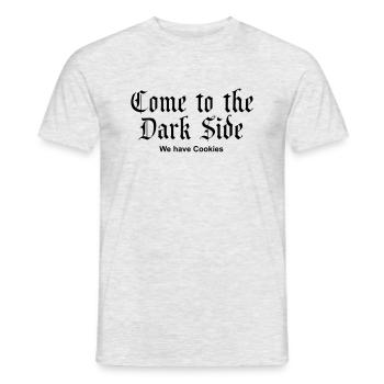 Come to the Dark Side - we have Cookies - Men's T-Shirt - heather grey - Front - AI Model Male 178 dark (178cm)