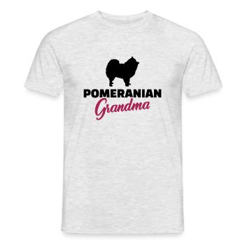 Spitz - Männer T-Shirt - Grau meliert - Vorne - AI Model Male 178 dark (178cm)