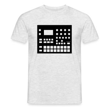 Electron Digitakt - T-shirt homme - gris chiné - Devant - AI Model Male 178 dark (178cm)