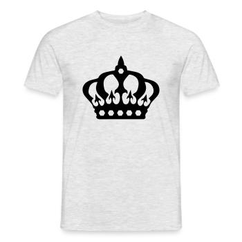 krone - Männer T-Shirt - Grau meliert - Vorne - AI Model Male 178 dark (178cm)
