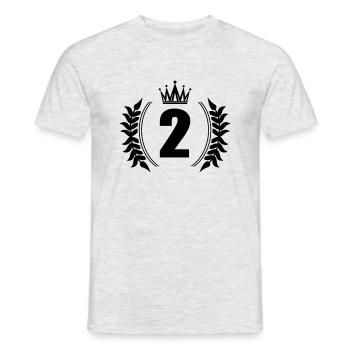 numéro 2 - T-shirt homme - gris chiné - Devant - AI Model Male 178 dark (178cm)