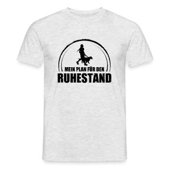 Mein Plan Fur Den Ruhestand 2 - - Männer T-Shirt - Grau meliert - Vorne - AI Model Male 178 dark (178cm)