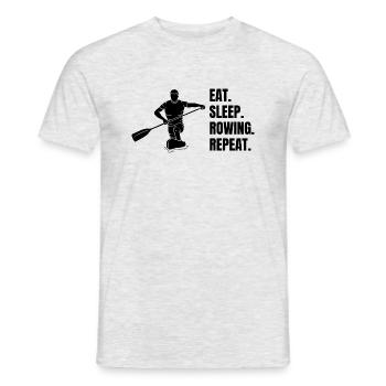 Rowers funny rowing club rowing saying rower - Men's T-Shirt - heather grey - Front - AI Model Male 178 dark (178cm)