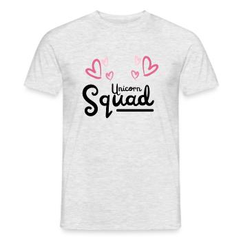 unicorn squad - Men's T-Shirt - heather grey - Front - AI Model Male 178 dark (178cm)