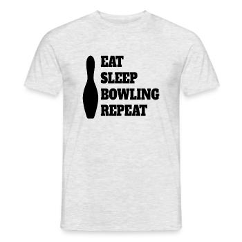 Bowling Cadeau Bowling Bowling Bowling Bowling Bowling Ball - T-shirt homme - gris chiné - Devant - AI Model Male 178 dark (178cm)