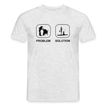 Stand Up Paddle Surf Stand-up Paddler Stand-Up Paddle - T-shirt homme - gris chiné - Devant - AI Model Male 178 dark (178cm)