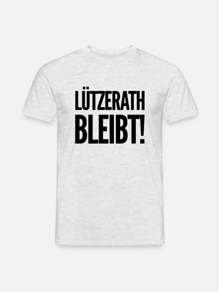 Lützerath bleibt - Männer T-Shirt - Grau meliert