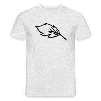Leaf - Men's T-Shirt - heather grey - Front - AI Model Male 178 dark (178cm)
