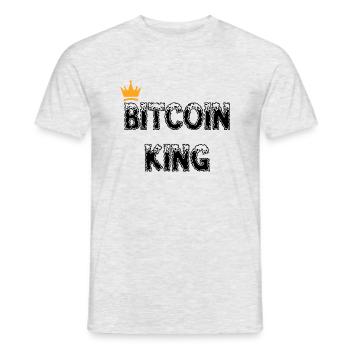 Bitcoin Trading Crypto Stocks - T-shirt homme - gris chiné - Devant - AI Model Male 178 dark (178cm)