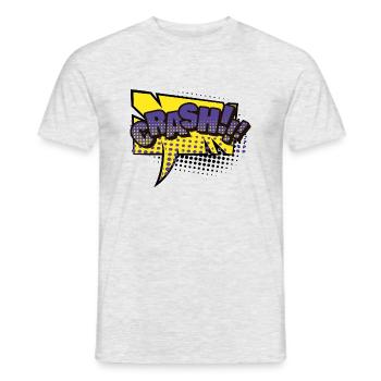 popart 06 - Männer T-Shirt - Grau meliert - Vorne - AI Model Male 178 dark (178cm)