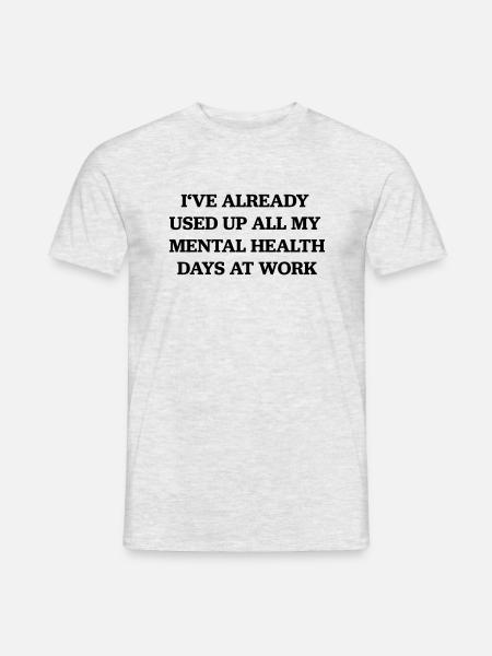 Santé mentale - T-shirt homme - gris chiné