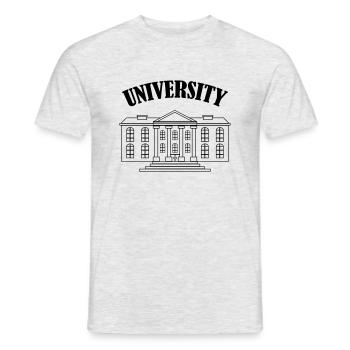 Université - T-shirt homme - gris chiné - Devant - AI Model Male 178 dark (178cm)