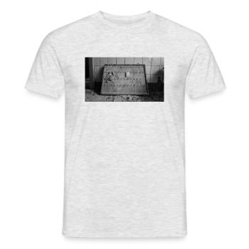Urbex Photographie | Enregistrement pour Urbexer - T-shirt homme - gris chiné - Devant - AI Model Male 178 dark (178cm)