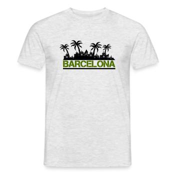 Barcelone - T-shirt homme - gris chiné - Devant - AI Model Male 178 dark (178cm)