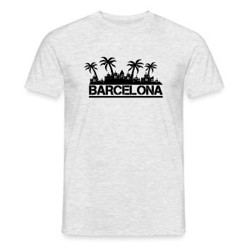 Barcelone - T-shirt homme - gris chiné - Devant - AI Model Male 178 dark (178cm)
