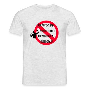 Restricted Zone Apparel - Männer T-Shirt - Grau meliert - Vorne - AI Model Male 178 dark (178cm)
