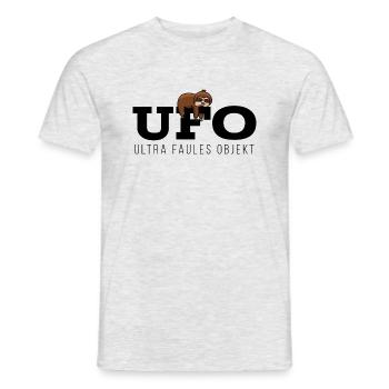 Ultra Faules Objekt Faultier - Männer T-Shirt - Grau meliert - Vorne - AI Model Male 178 dark (178cm)