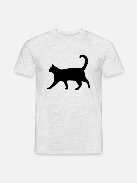 Proud cat - Men's T-Shirt - heather grey